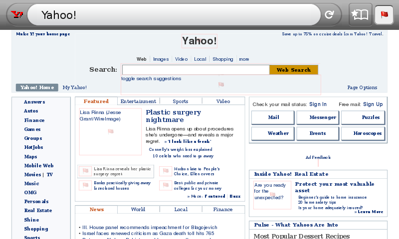 RequestPolicy extension running on the Fennec mobile web browser
